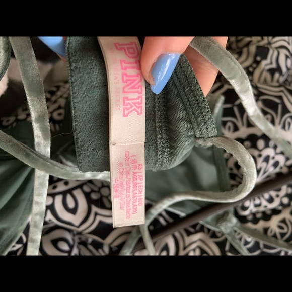 🌟SOLD🌟Green PINK Bralette - Picture 3 of 4
